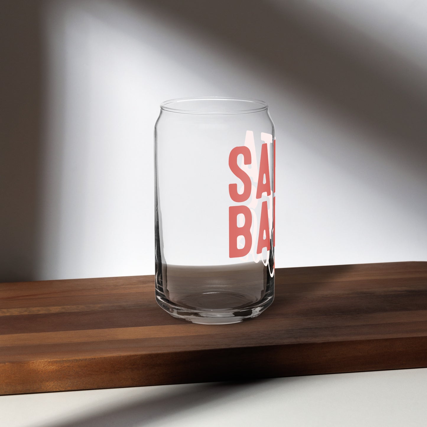 Santa Babes Club Can-shaped glass